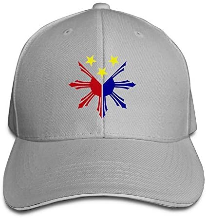 DFLJ Comfortable and Durable Philippines Pride Star Flag Sun Adjustable Sandwich Baseball Cap for Men and Women
