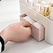 LINKIOM Makeup Organizer Cosmetic Storage, Saving Space Desktop Comestics Makeup Storage for Brushes Palettes Lipsticks (221010.3 cm/8.663.944.06 inch, Pink)