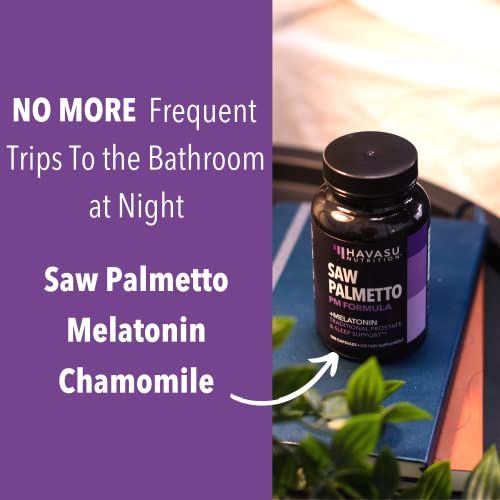 Saw Palmetto with Melatonin for Sleep & Prostate Supplement Saw