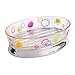 InterDesign Doodle Bath, Soap Dish, Clear/Chrome