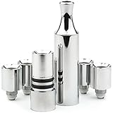 Coil Monster Chrome Full Metal Hitter with Dual Quartz Coil Heating Elements, 5 Cartridges