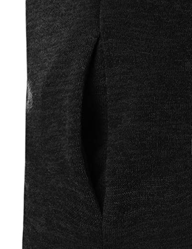 black longline hooded cardigan