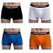 ETERNAL CENTURY Men's Underwear Cotton Stretch Low-Rise Boxer Briefs (4-Pack) Assorted Colors L