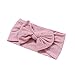 Baby Stretchy Headband Turban Knotted, Girl's Hairbands with Bows Big Hair Bow Headband for Infant Baby Girls (AM05)
