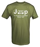 Jeep Classic Grill Wrangler American Tradition Since 1941 T shirt -Medium