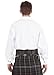 Kilt Society Mens White Scottish Jacobite Ghillie Shirt Large