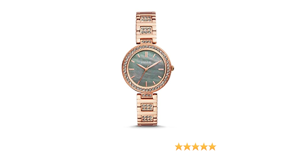 Fossil Karli Three-Hand Rose Gold-Tone 