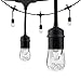 Enbrighten Classic Warm White String Lights, 12ft Black Cord, 6 Shatterproof Acrylic Bulbs, Weatherproof, Outdoor String Lights, 31660