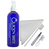 Jewelry Cleaner Kit Best for Diamonds, Silver, Gold, Costume and more; 16 oz - Ring and Jewelry Cleaner Solution; Includes free cleaning cloth and brushes;
