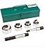 Greenlee 744 Knockout Kit Hydraulic Punch Driver Set, 10 ga. SS, 1/2