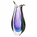 Luxury Lane Hand Blown Galaxy Sommerso Art Glass Vase for Decor 11 inch Tall Centerpiece Table Decoration