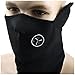 Juliascats(TM) Cotton Fleece Face Mask, Neck and Ear Warmer, Black
