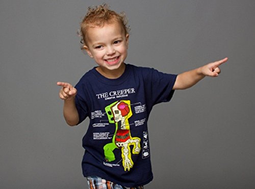 Minecraft Creeper Anatomy Youth Kids 