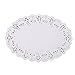 DECORA 6.5X9 Inch Oval White Lace Paper Doilies for Wedding Decoration Tea Party Decor Pack of 200