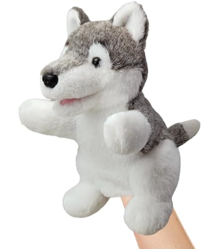Marionnette à Main Souris En Peluche TOYANDONA - Douce Et Interactive Pour Histoires Et Jeux Imaginatifs