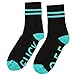 FULLIN Fashion Socks Funny Women Men Letter Print Cotton Sports Casual Sports Cotton Long Socks ,Lake Blue