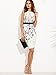 Floerns Women's Sleeveless Floral Work Party Cocktail Bodycon Dress White M