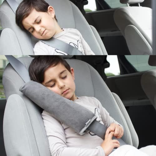 SafeBB Premium Seat Belt Cover for Kids with Headrest Hook Bundle! Neck