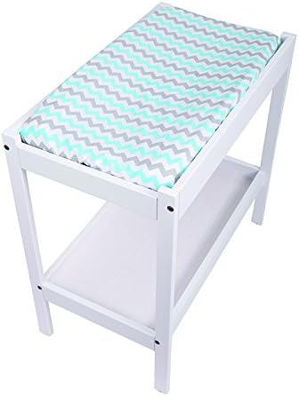 Bambella Designs Diaper Changing Mat Cover - Aqua Chevron