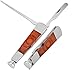 BeeSpring 1PCS 3 in 1 Stainless Steel and Rosewood Pipe Scraper Nozzle Cleaner Tamper Tool Set