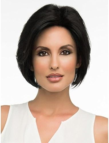 Thrift Bazaar® Women Short Layered Natural Looking Full Head Bob Cut Hair Wigs for Ladies Girls Heat Resistant Black (10 inch)