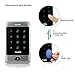 TIVDIO T-AC800 Access Control System Door Keypad Locks Touch Keypad Access Control Keypad Door Lock Outdoor 125KHz Back Light Keypad ID Support 8000 User (Silver)
