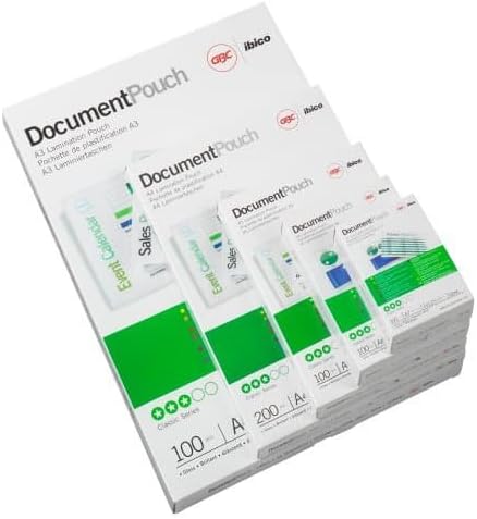 GBC A4 Document Laminating Pouches Gloss (2 x 38 mic, Pack of 200), glasklar glänzend / gloss, Pack 200 - Image 5