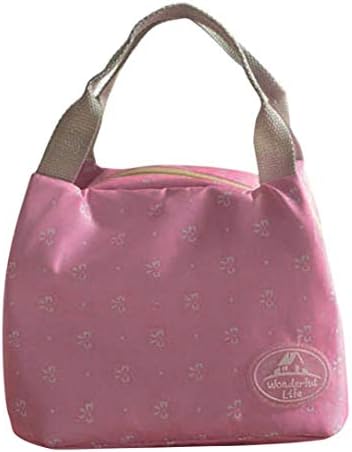 Picnic Insulated Zipper Organizer Lunch Box Lunch Bag,Outsta Fashion for Women Kids Men Organizer Cool Bag Handbag Pouch Picnic Carry Case (Hot Pink)