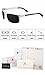 Mens Polarized Sport Sunglasses - SOXICK Anti Glare Adjustable Metal Half Frame Glasses for Fishing Walking