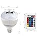 RAYWAY Bluetooth Speaker LED Light Bulb - 16 Multi Color Changing Music Bulb - Dimmable Wireless Colorful Mood Night Lamp - Men Women Gift for Party Kitchen Bedroom - E26 Base - Remote Control