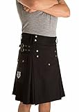Damn Near Kilt 'Em Men's Sport Utility Kilt XX-Large Black