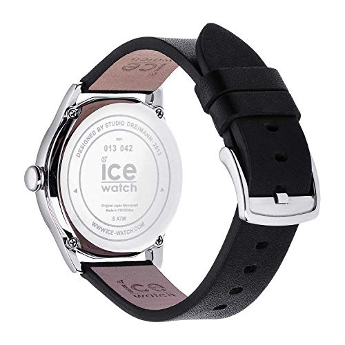 Ice-Watch - ICE time Black Silver - Reloj nero para Hombre con Correa de cuero - 013042 (Large) - Imagen 6