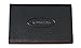 K.DESIGNS Business card case - made from artificial leather, brushed stainless steel, magnetic catch, business card holder, business card box (Black)
