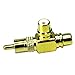RCA Splitter, Conwork (Premium) RCA Male to 2 RCA Female Right Angle Plug Splitter Adapters M/F Gold-Plated Metal Connector