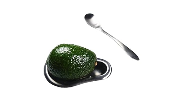Avocado - Bandeja de acero inoxidable con cuchara para servir (2 ...