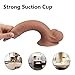 Realistic Dildos with Suction Cup Base (Flesh)