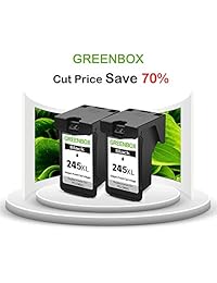 Greenbox   Cartucho de tinta remanufacturado de repuesto para Canon PG 245 X L 245 XL CL 246 X L 246 XL (1 negro + 1 tricolor) de alto rendimiento para PIXMA iP2820 MG2520 MG2920 mg2922 MG2924 MX492 impresora