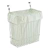 mDesign Over-the-Cabinet Wastebasket Bin or Storage Basket for Kitchen - Chrome