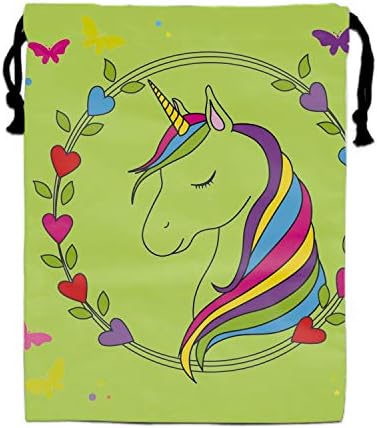 Goodie Bags for Kids Beautiful-unicorn-card-vector-20818497 Drawstring Gift Bags for Bdays, Parties + More