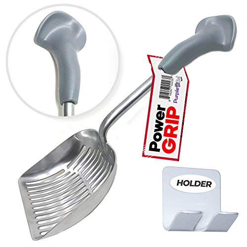 Purple Pet 3X Power Palm Handle 17 Inch Long Cat Litter Scooper That