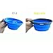 Comsun 3-Pack Collapsible Dog Bowl, Foldable Expandable Cup Dish for Pet Cat Food Water Feeding Portable Travel Bowl Blue Green Yellow