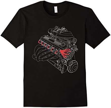 Mens Motorsport Race Header M20B20's Engine Tshirt Large Black