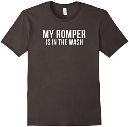 Mens My Romper is in the Wash T-Shirt Large Asphalt