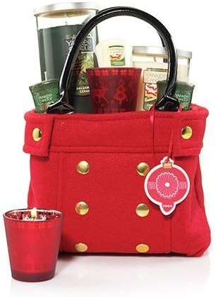 Yankee Candle Santa's Coat Tote Gift Set BALSAM &amp; CEDAR and CHRISTMAS COOKIE