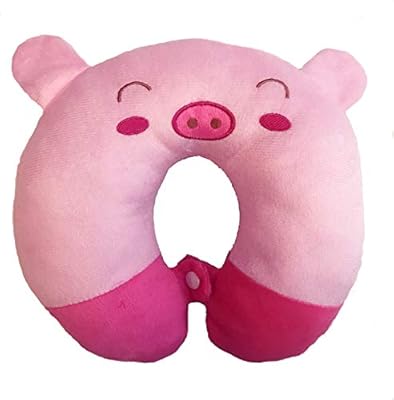 Wiser Road Toddlers Animal Pink Pig Travel Neck Pillow For The