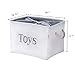 INough Toy Storage for Kids Toy Box Lightweight Collapsible Toy Storage Organizer Toys Bin with Handle, Storage Baskets for Kids, Boys, Girls, Nursery Room (Large, Toys)