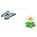 2 Set of Butterfly Toy Bird Toy for Cats,Pet Cats Funny Rotating Electric Flying Butterfly & Bird Interactive Cat Toy for Kitten and Puppy