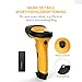 Inateck Barcode Scanner Wireless 2.4 GHz and 1D Laser Barcode Reader, Compatible with Windows, MacOS, Linux, Android (OTG Required), and Raspberry Pi, BCST-20