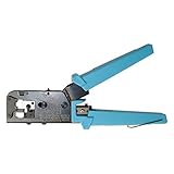 SkuBros Platinum Tools EZ-RJ45 Ethernet Crimp Tool - Network Lan Crimper, Pliers, Strip Tool, Bead, Wire Stripper, Clamp Tool, Ratcheting Modular, Terminal Crimper, Wire Cutter