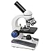 ZENY 40X-1000X Magnification Cordless All-Metal Optical Glass Lenses Cordless LED Illumination Biological Compound Microscope for Students